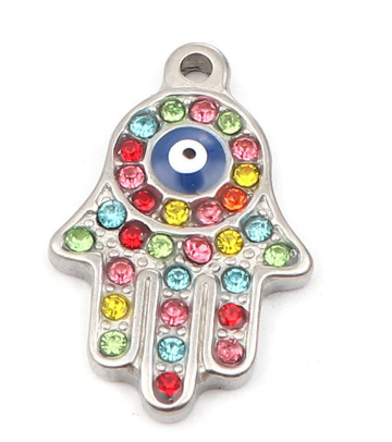 Pendentif argenté