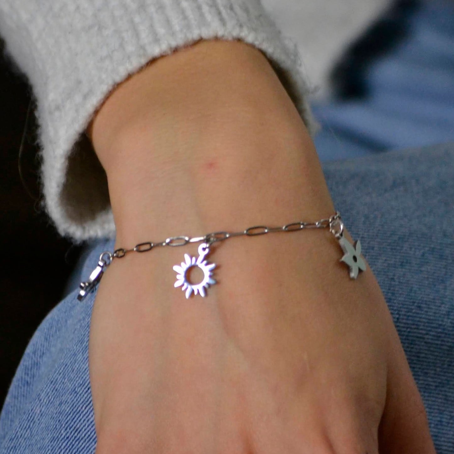 Bracelet maille trombone