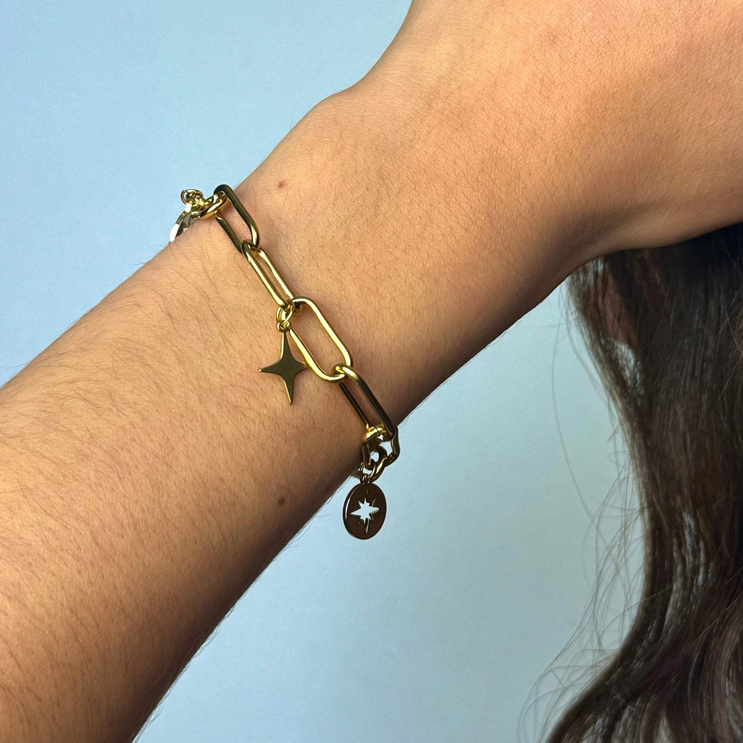 Bracelet maille trombone