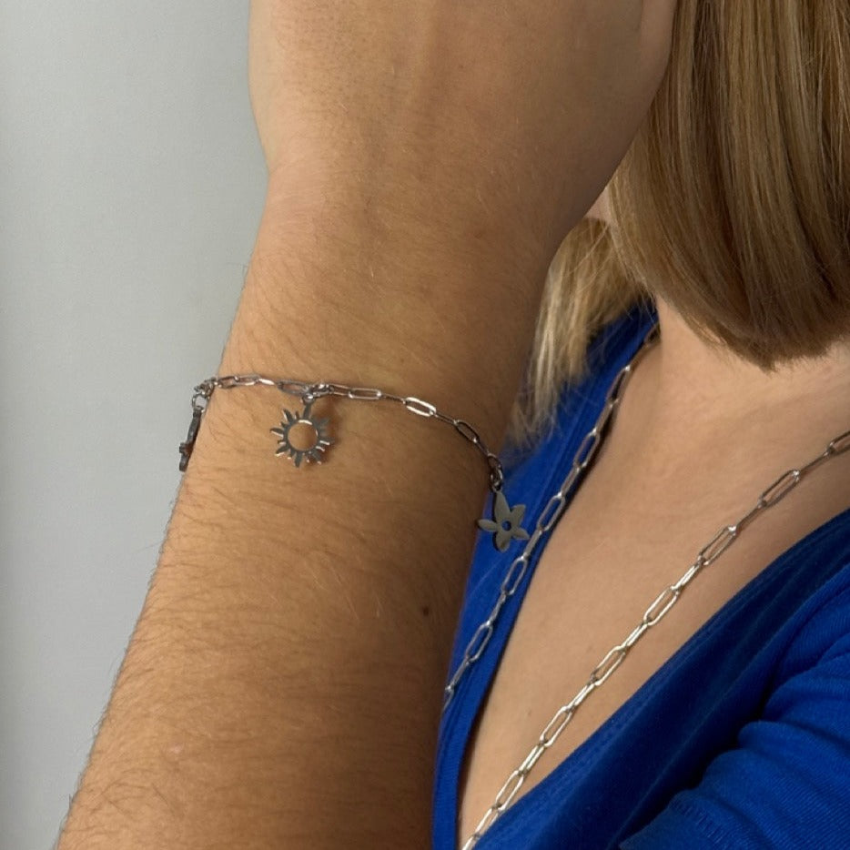 Bracelet maille trombone