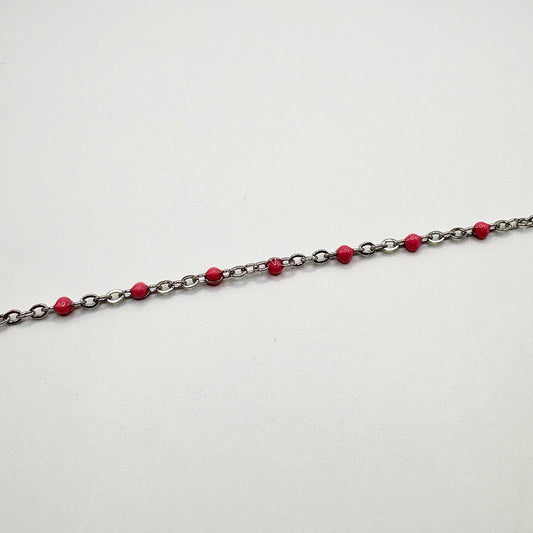 Collier Maille Rose