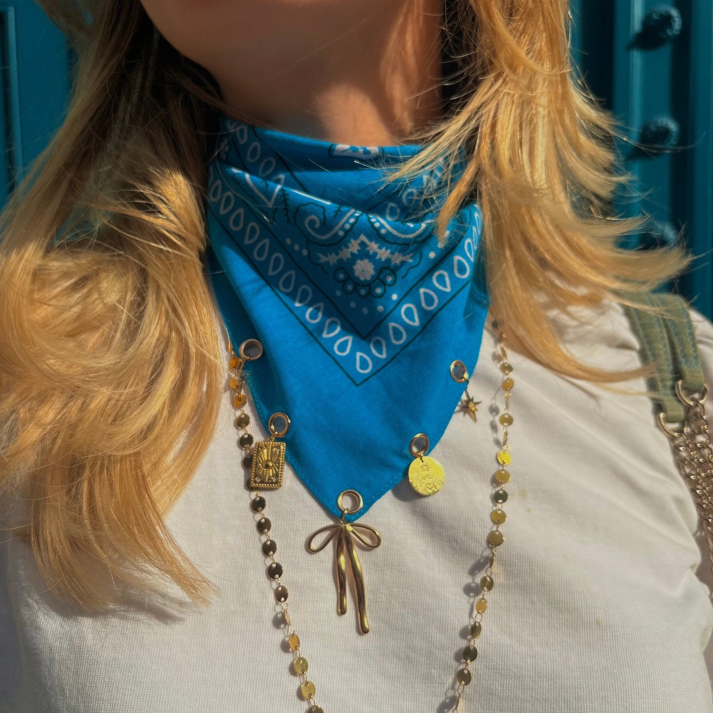 Bandana bleu